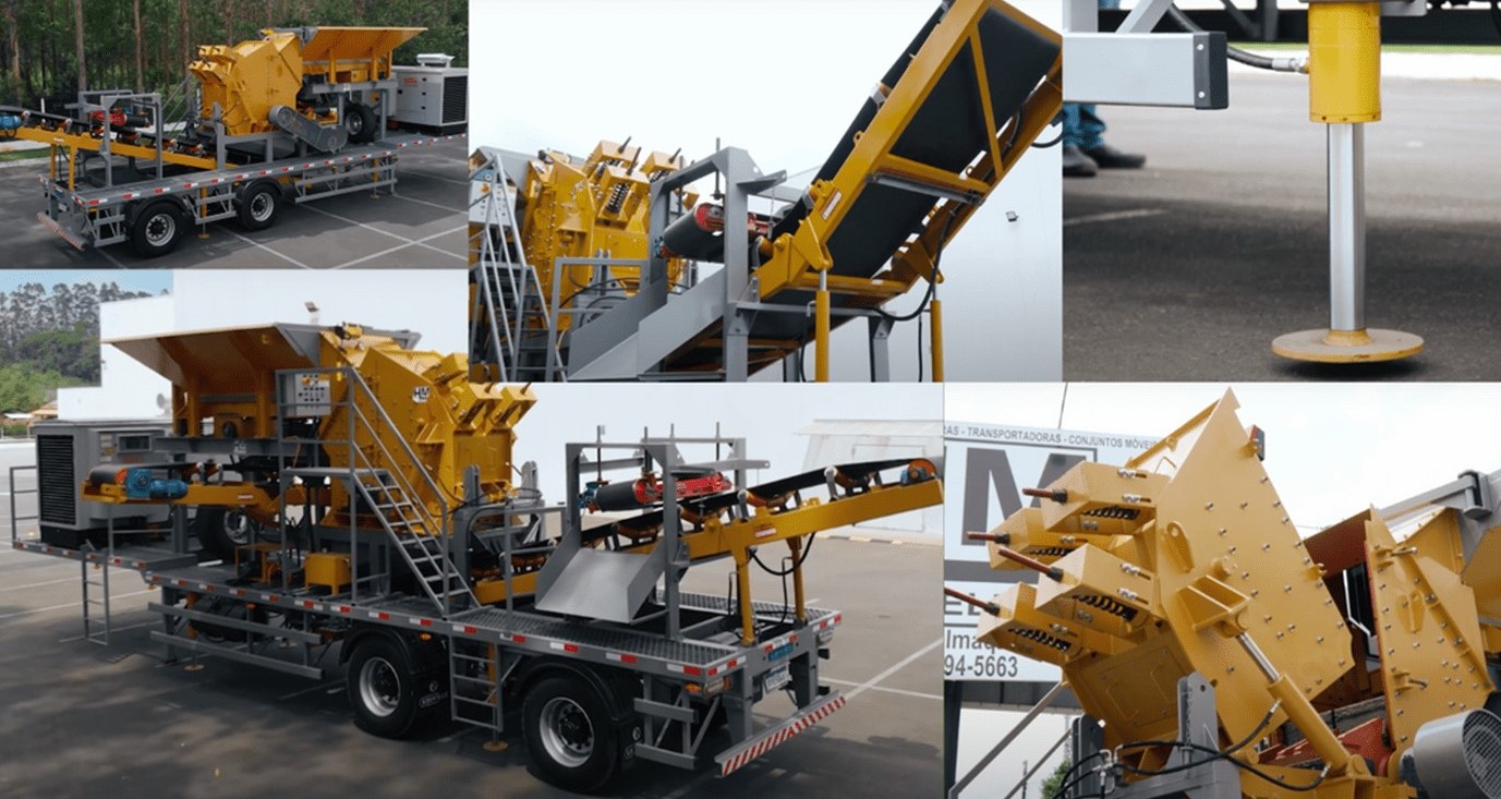 Equipamentos para usina de reciclagem de resíduos da construção civil